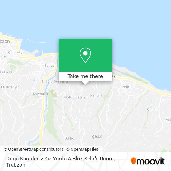 Doğu Karadeniz Kız Yurdu A Blok Selin's Room map