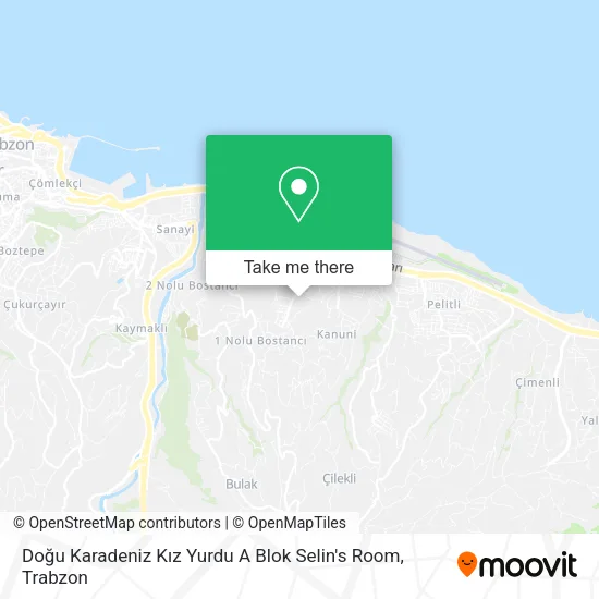 Doğu Karadeniz Kız Yurdu A Blok Selin's Room map