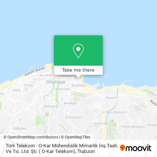 Türk Telekom - O-Kar Mühendislik Mimarlık İnş.Taah. Ve Tic. Ltd. Şti. ( O-Kar Telekom) map