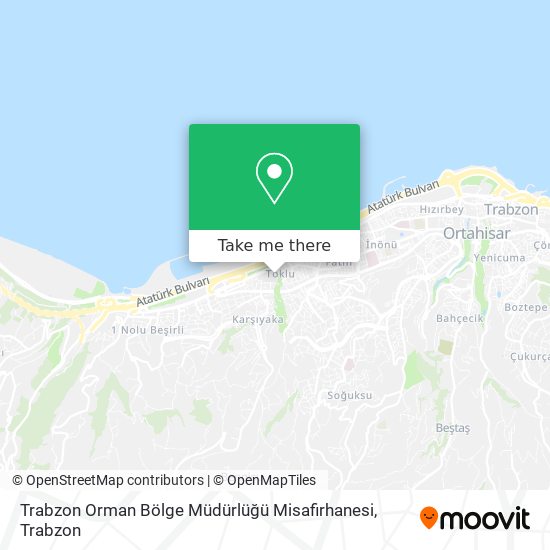 Trabzon Orman Bölge Müdürlüğü Misafirhanesi map