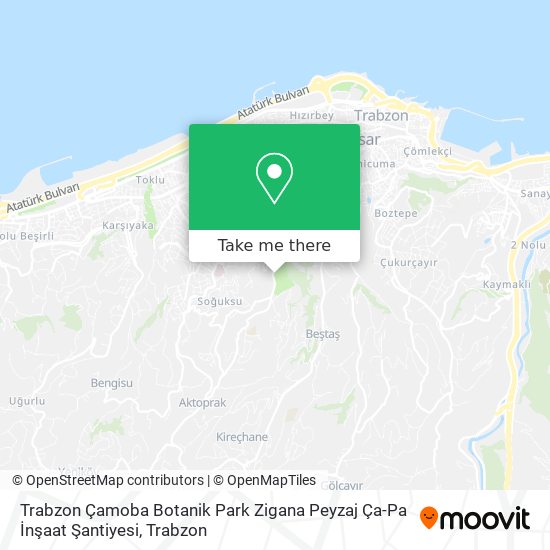 Trabzon Çamoba Botanik Park Zigana Peyzaj Ça-Pa İnşaat Şantiyesi map