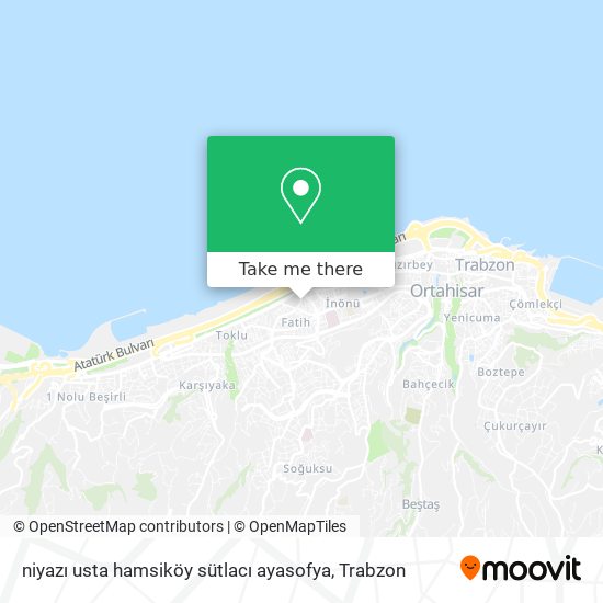 niyazı usta hamsiköy sütlacı ayasofya map