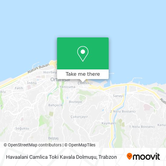 Havaalani Camlica Toki Kavala Dolmuşu map