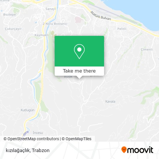 kızılağaçlık map