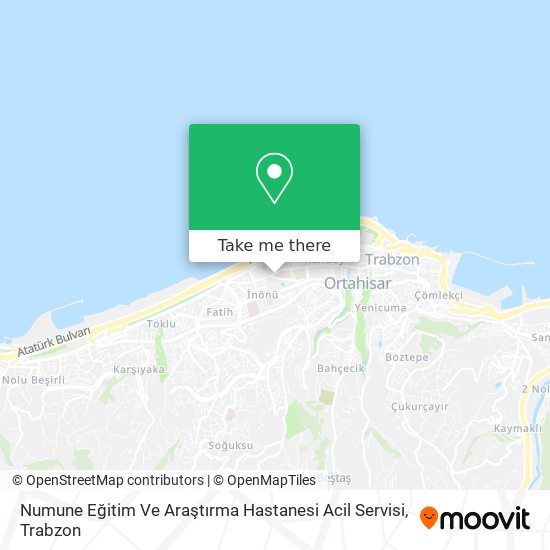 Numune Eğitim Ve Araştırma Hastanesi Acil Servisi map