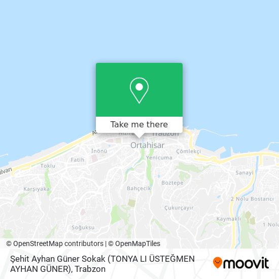 Şehit Ayhan Güner Sokak (TONYA LI ÜSTEĞMEN AYHAN GÜNER) map
