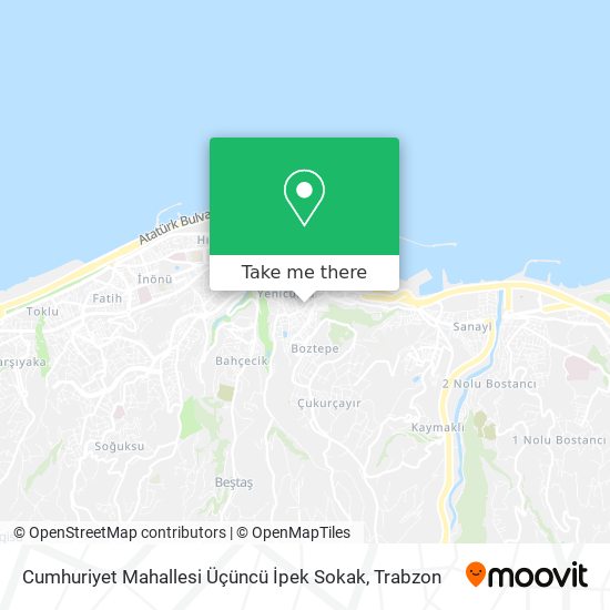 Cumhuriyet Mahallesi Üçüncü İpek Sokak map