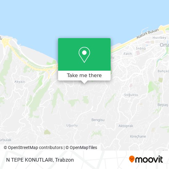 N TEPE KONUTLARI map