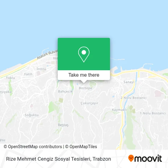 Rize Mehmet Cengiz Sosyal Tesisleri map