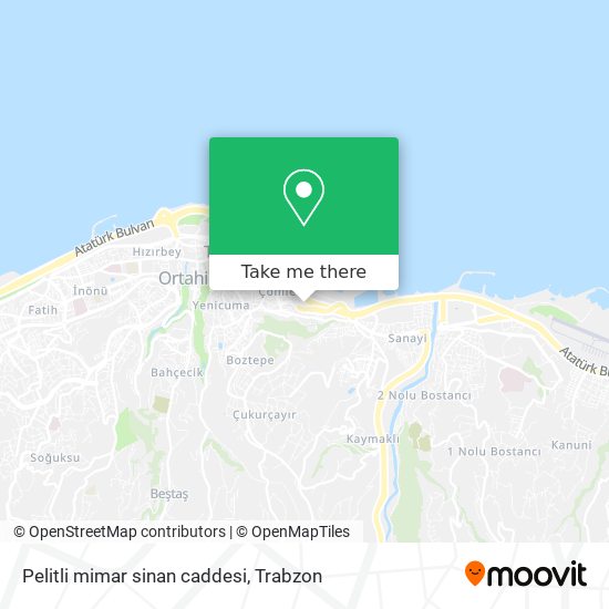 Pelitli mimar sinan caddesi map