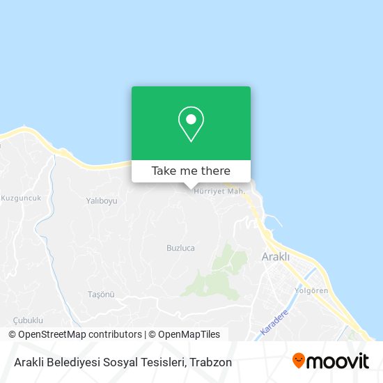 Arakli Belediyesi Sosyal Tesisleri map