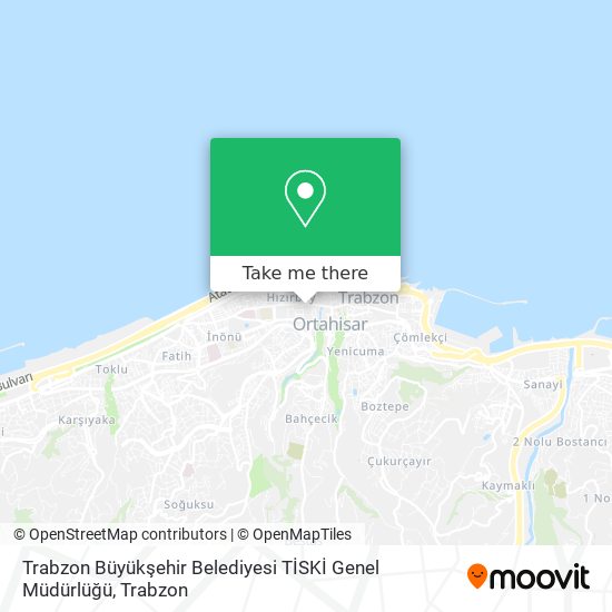 Trabzon Büyükşehir Belediyesi TİSKİ Genel Müdürlüğü map