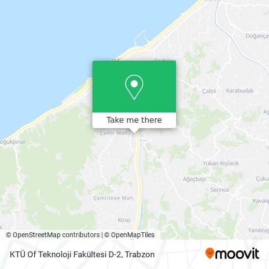 KTÜ Of Teknoloji Fakültesi D-2 map