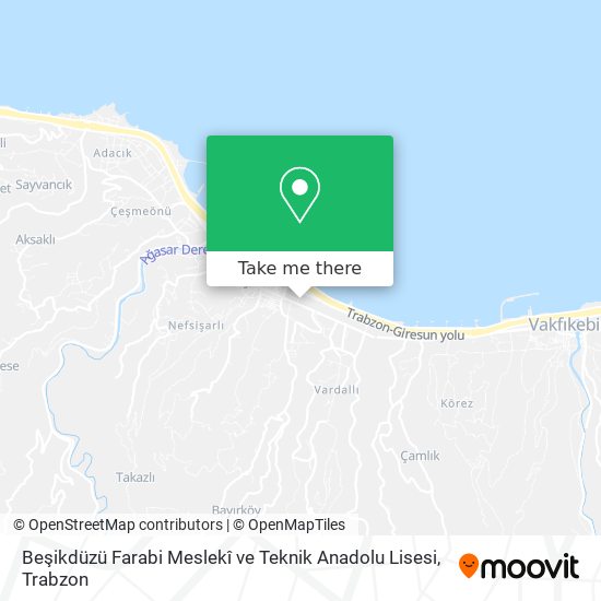 Beşikdüzü Farabi Meslekî ve Teknik Anadolu Lisesi map