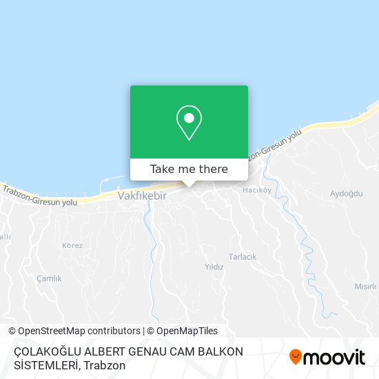 ÇOLAKOĞLU ALBERT GENAU CAM BALKON SİSTEMLERİ map