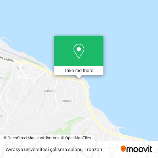 Avrasya üniversitesi çalışma salonu map