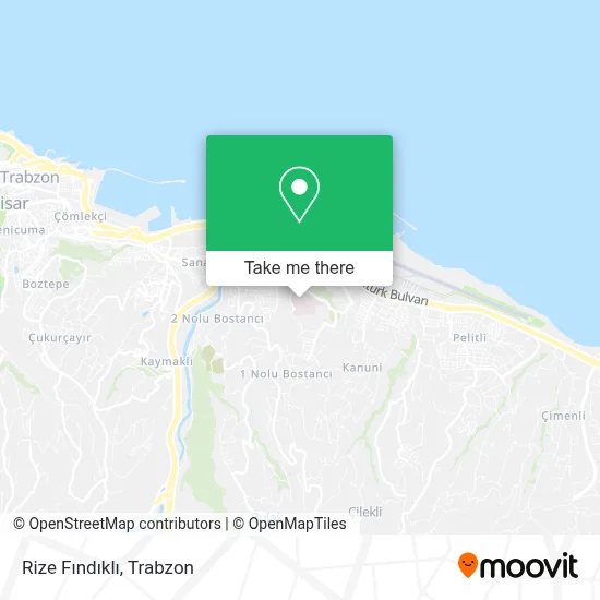 Rize Fındıklı map