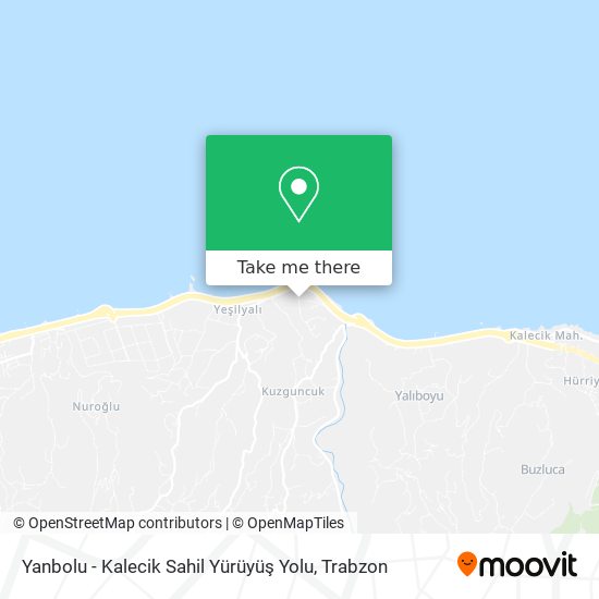 Yanbolu - Kalecik Sahil Yürüyüş Yolu map