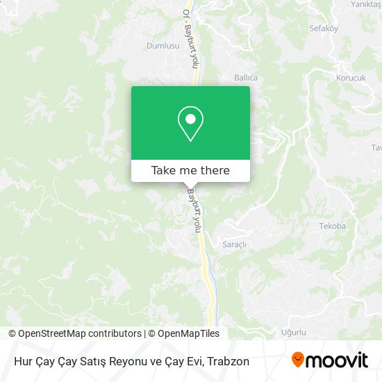 Hur Çay Çay Satış Reyonu ve Çay Evi map