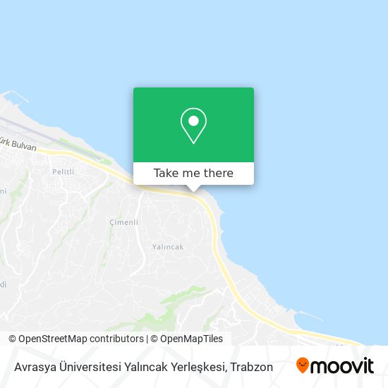 Avrasya Üniversitesi Yalıncak Yerleşkesi map