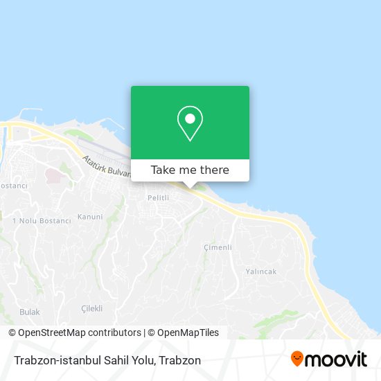 Trabzon-istanbul Sahil Yolu map