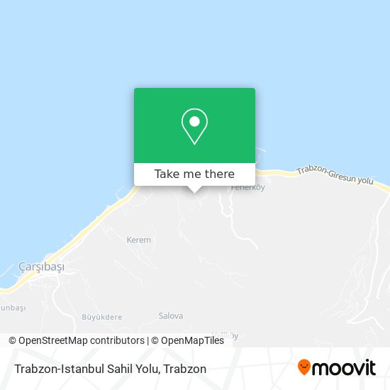 Trabzon-Istanbul Sahil Yolu map