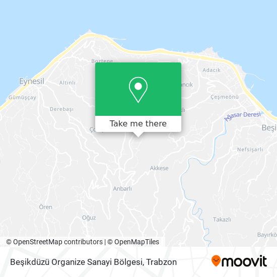 Beşikdüzü Organize Sanayi Bölgesi map