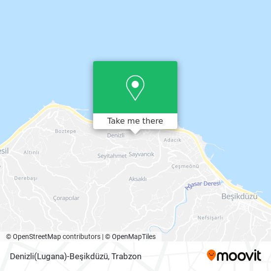 Denizli(Lugana)-Beşikdüzü map