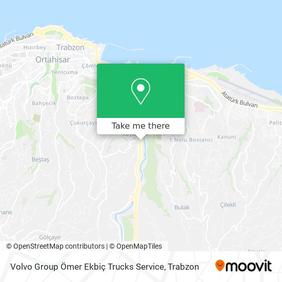 Volvo Group Ömer Ekbiç Trucks Service map