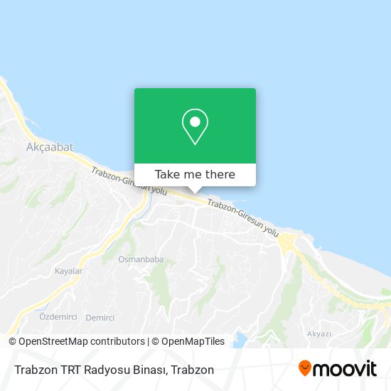 Trabzon TRT Radyosu Binası map