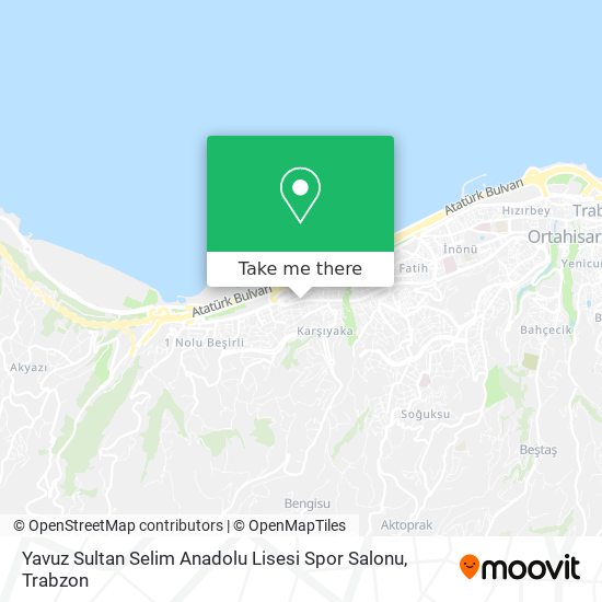 Yavuz Sultan Selim Anadolu Lisesi Spor Salonu map