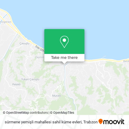 sürmene yemişli mahallesi sahil küme evleri map