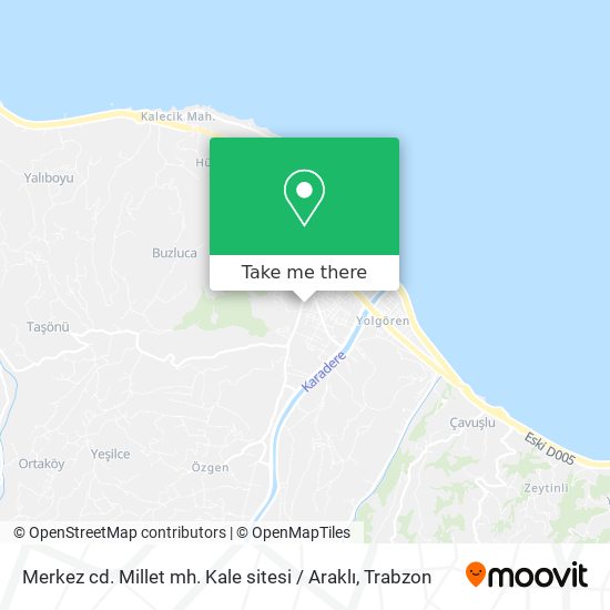 Merkez cd. Millet mh. Kale sitesi / Araklı map