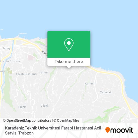 Karadeniz Teknik Üniversitesi Farabi Hastanesi Acil Servis map