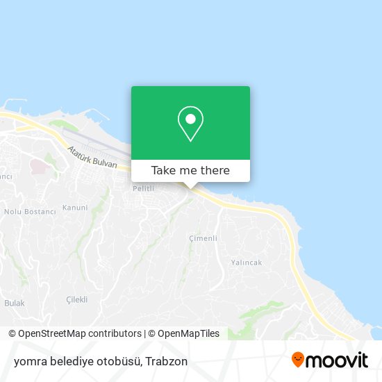 yomra belediye otobüsü map