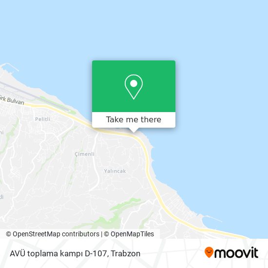 AVÜ toplama kampı D-107 map