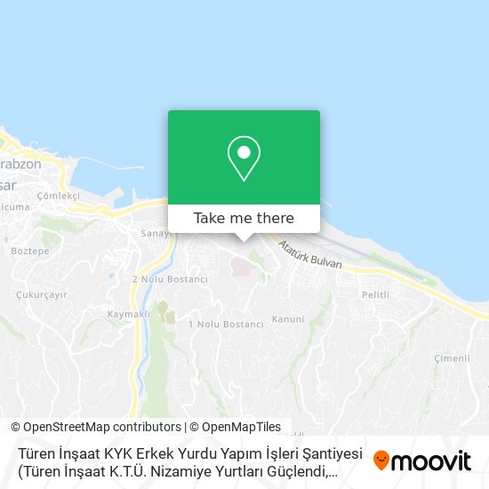 Türen İnşaat KYK Erkek Yurdu Yapım İşleri Şantiyesi map