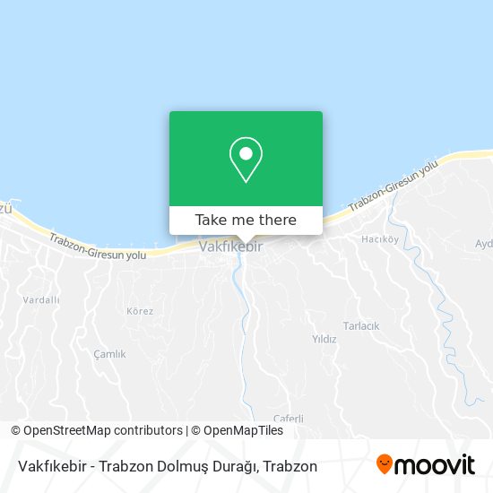 Vakfıkebir - Trabzon Dolmuş Durağı map