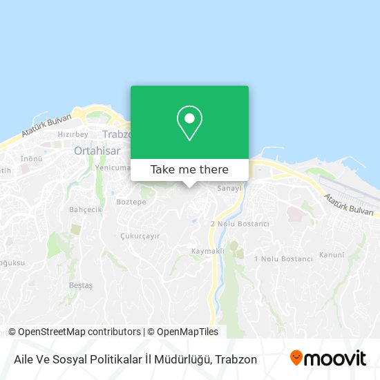 Aile Ve Sosyal Politikalar İl Müdürlüğü map