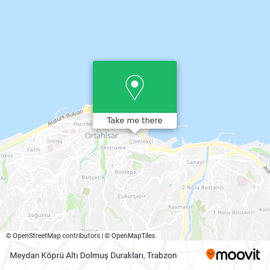 Meydan Köprü Altı Dolmuş Durakları map