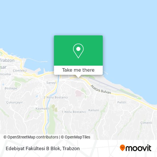 Edebiyat Fakültesi B Blok map