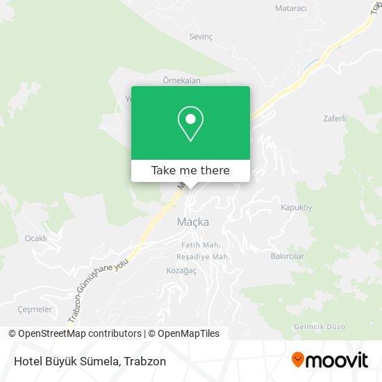 Hotel Büyük Sümela map