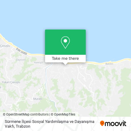 Sürmene İlçesi Sosyal Yardımlaşma ve Dayanışma Vakfı map