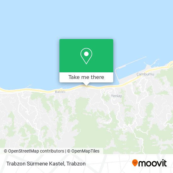 Trabzon Sürmene Kastel map
