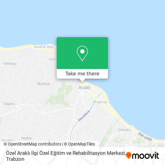 Özel Araklı İlgi Özel Eğitim ve Rehabilitasyon Merkezi map