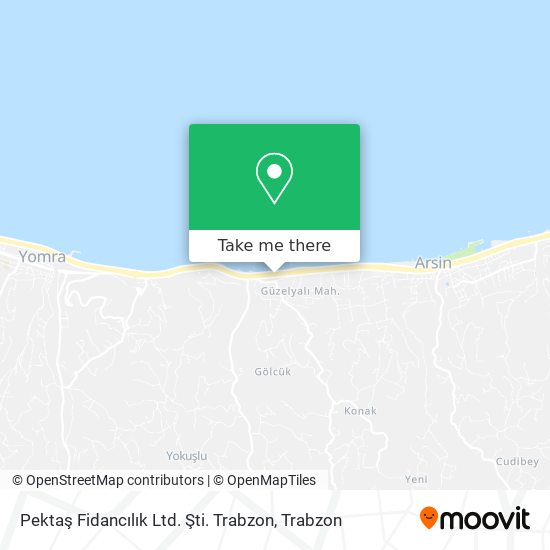 Pektaş Fidancılık Ltd. Şti. Trabzon map