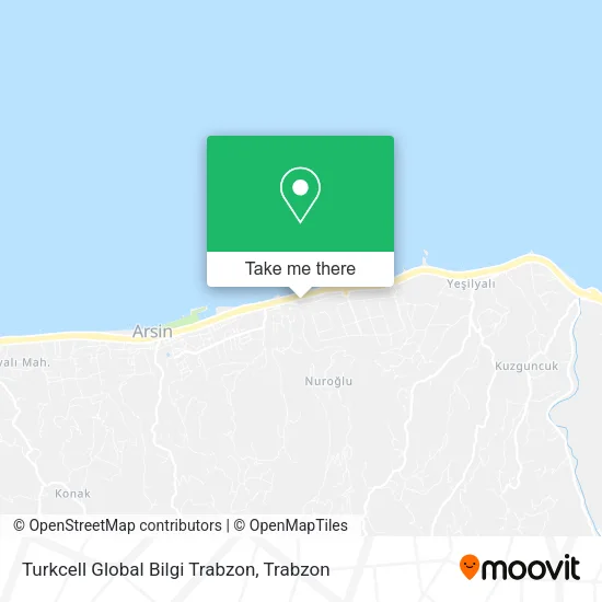 Turkcell Global Bilgi Trabzon map
