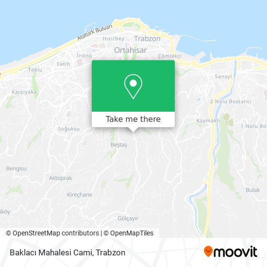 Baklacı Mahalesi Cami map