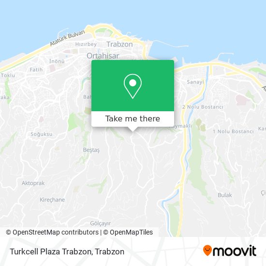 Turkcell Plaza Trabzon map