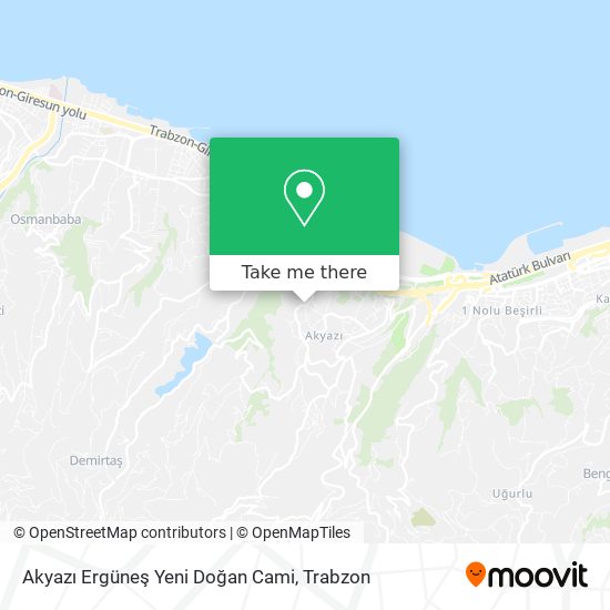 Akyazı Ergüneş Yeni Doğan Cami map